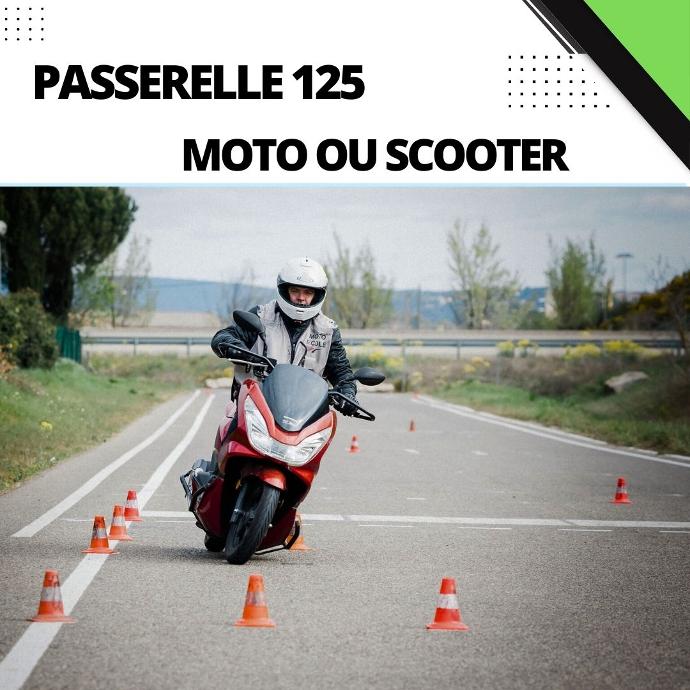 permis moto passerelle 125 scooter boite mécanique en une journée sur saint maximin var